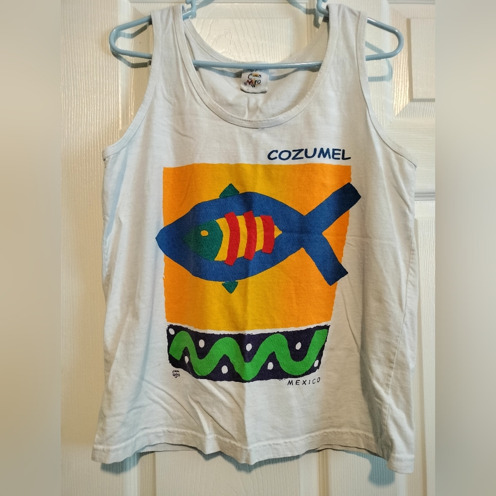 Vintage tank top Cozumel, Mexico. Vacation Tee 🏖️